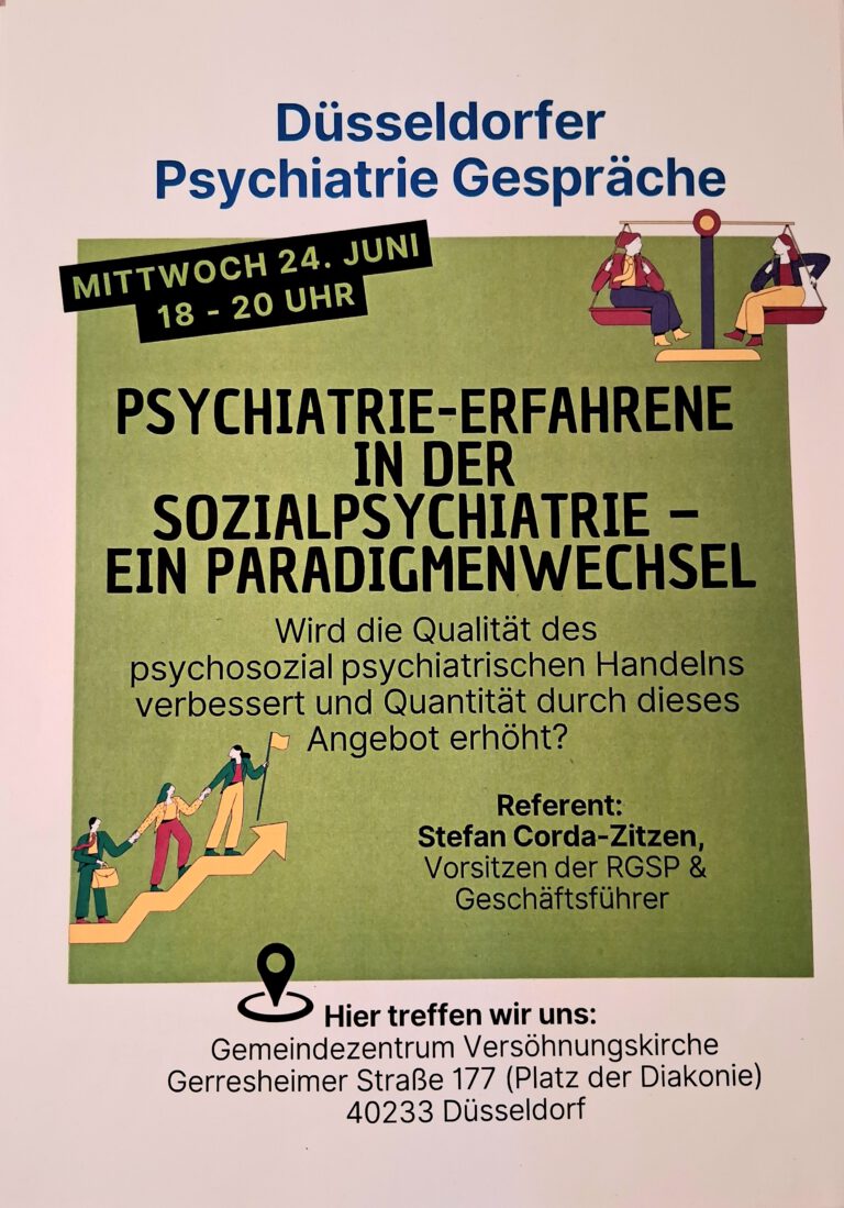 Düsseldorfer Psychiatrie Gespräche 24.06.2026